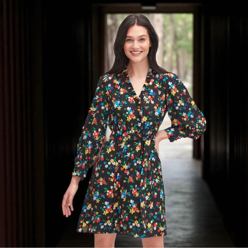 KATE SPADE FLORAL PRINT DRESS SIZE 0